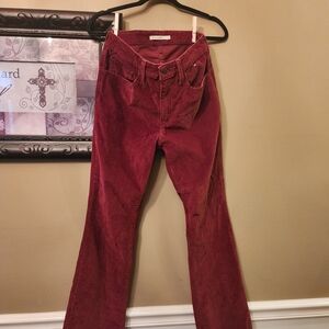 Levi's Women's Boot Cut Pants - Burgundy